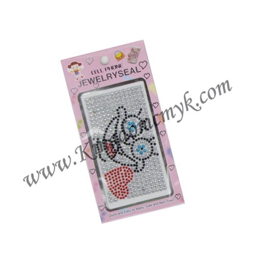 Smell Face Phone Crystal Stickers