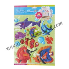 Fish Fome Stickers for Kids
