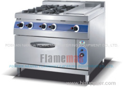 4-burner gas range with gas griddle & gas griddle & gas oven