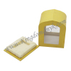 Yellow Art Paper Perfume Gift Box