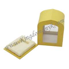 Yellow Art Paper Perfume Gift Box
