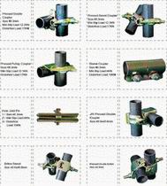 Scaffolding pressed coupler