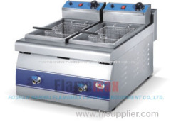 2-tank 2-basket electric fryer