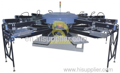 Automatic Rotary table Textile Screen Printer