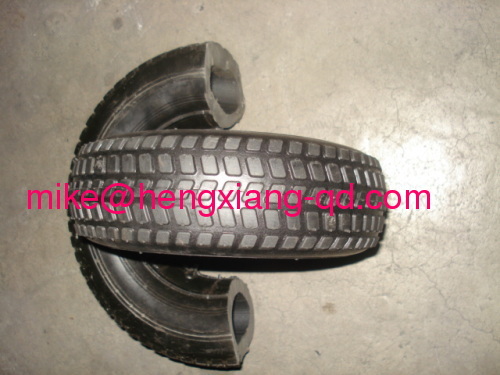 rubber semi-pneumatic wheel