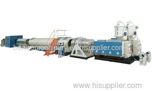 Large diameter HDPE water supply and gas supply pipe extrusion line