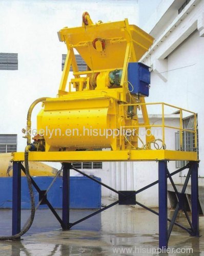 concrete mixer twin horizontal shafts