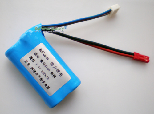 7.4V 650mAh Li-ion Battery pack for R/C Helicopter SYMA 9100 Airplane