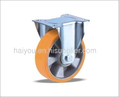 fixed caster with pu wheel(aluminum center) FC150X50