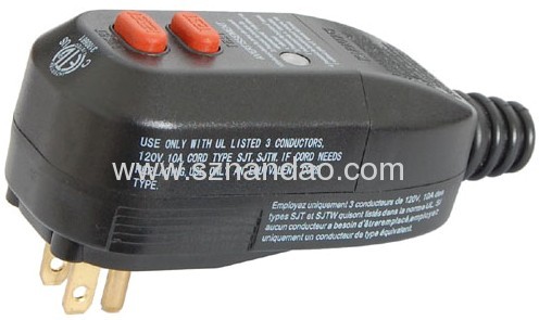 America type GFCI leakage protection plug