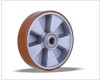 Polyurethane Wheels with aluminum center with 5 ribs