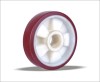 elastic polyurethane wheel with nylon center