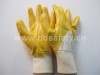 yellow nitrile coated gloves DCN303