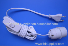 power cord for salt lamp E27 lamp holder and 303 switch