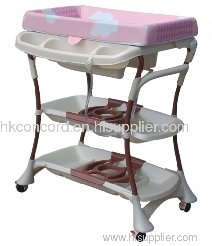 Baby bath changing table with EN standard