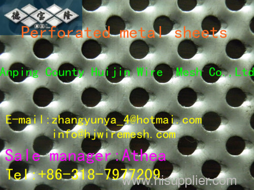 Perforated metal tube