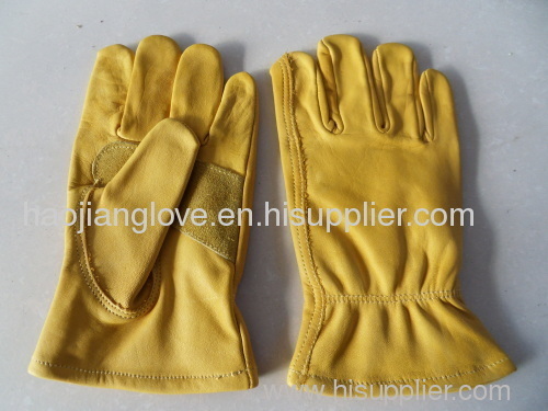 cow grain leather gloves high quality
