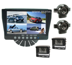 Four Camera Rearview System with Split/Quad Display
