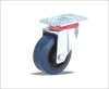 Swivel Caster with Elastic Rubber wheels(Nylon core)