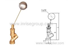 Brass floating ball actuated valve