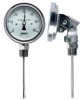 Adjustable angle bimetal thermometer