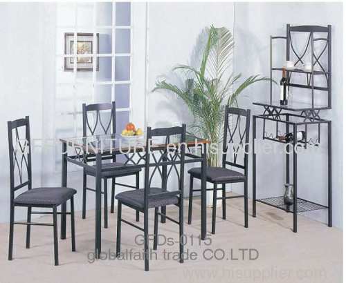 dinning chair table stack chair pvc face chair glass table