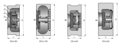 Wafer Lift Type-plate Cast Steel Check Valve