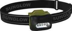 5 LED solar power headlamp