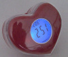 heart shape lcd clock