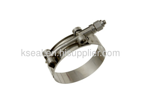 stainless steel T bolt pipe clamp