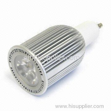 GU10 LED Bulb with 200 to 250lm Luminous Flux and 85 to 265V AC, 50/60Hz