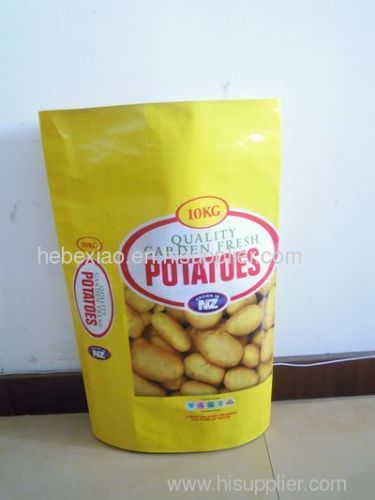 10kg potato bag (kraft paper lamianted with bopp film)