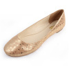 DS009 2011Fashion lady golden embossed leather sheepskin summer shoes 16pairs/lot wholesale shoes