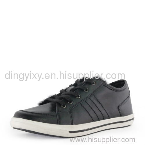 DB8180-1 2011 Fashion lady black slick-surfaced sheepskin board shoes 16pairs/lot wholesale shoes