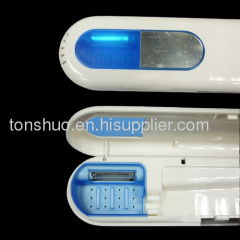 UV light toothbrush holder sanitizer