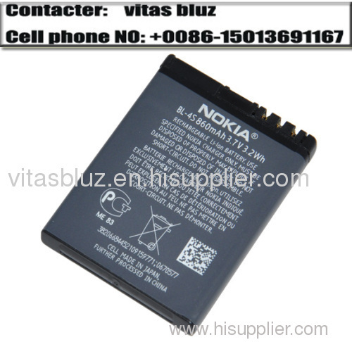 For nokia battery for nokia BL-4S battery 3600S battery mobile battery phone battery