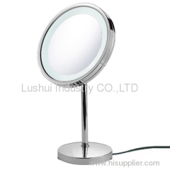 Single desk style LED light makeup mirror
