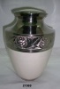 Elegant White Brass Cremation Urn