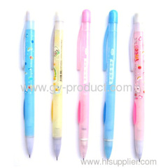 Side click Mechanical pencil with Flower Films