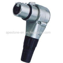 APEXTONE XLR cable mount female plug with 90 AP-1185