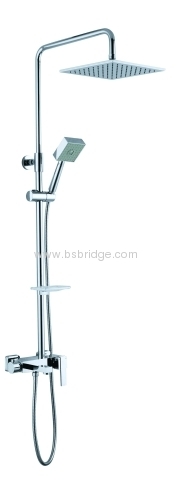 single lever bath and shower mixer with rainshower and handshower