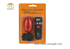 5LED front bicycle light & 5LED rear light