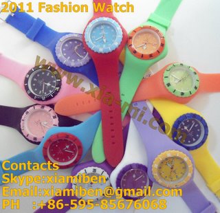 2011colorful promotional sports silicone watches
