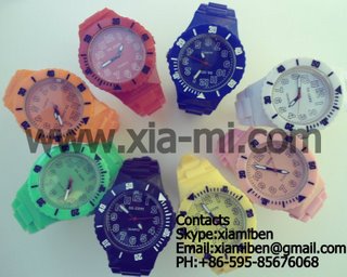 2011 colorful promotional sports silicone watches