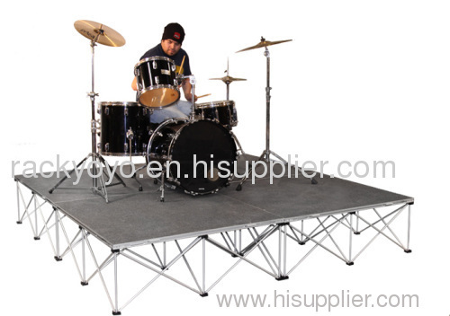 Portable Stage with Folding Riser