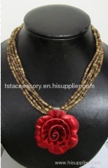 Seed bead necklace