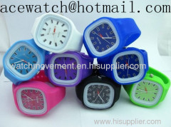 silicone watch (jelly watch) silica gel wristwatches slap band watchY