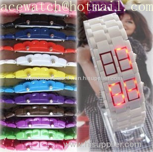 HOT plastic led watch