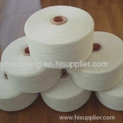 regenerated recycle cotton yarn open end carded kniting sock glove yarn raw white bleached colorful 6s/1