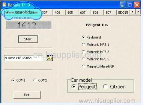 Peugeot & Citroen Immobiliser Anti-theft Calculator High Quality